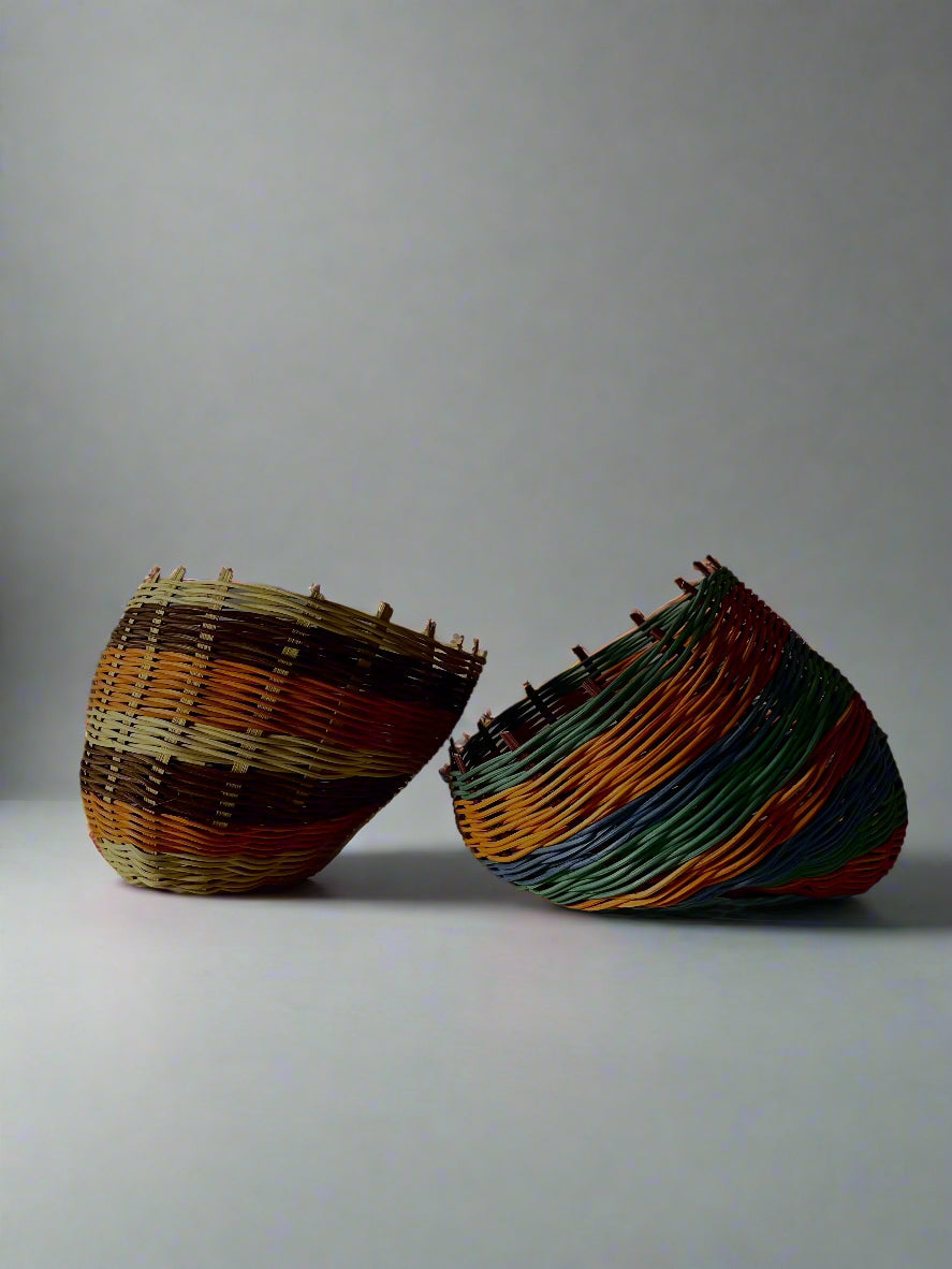 Bert & Ernie Fruit Baskets UNDERWATER WEAVING STUDIO