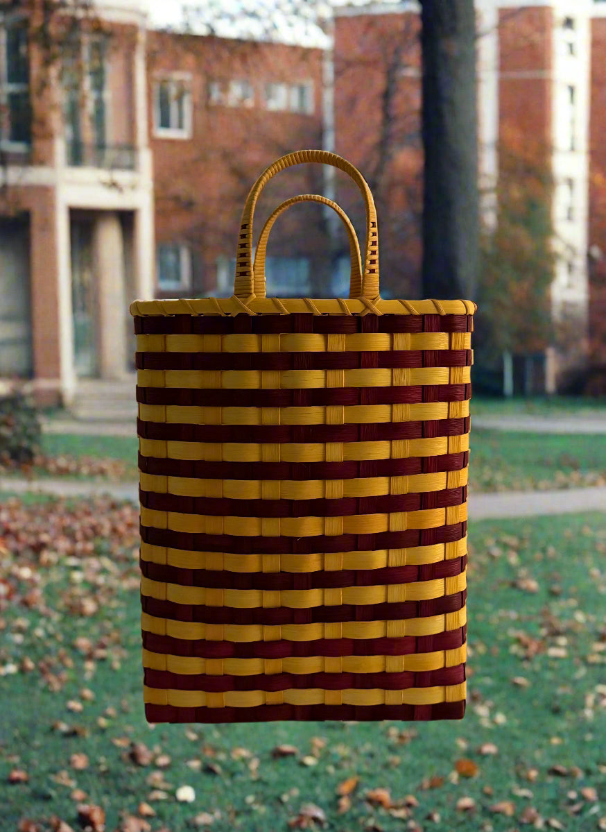 Retro-Striped Towel Tote