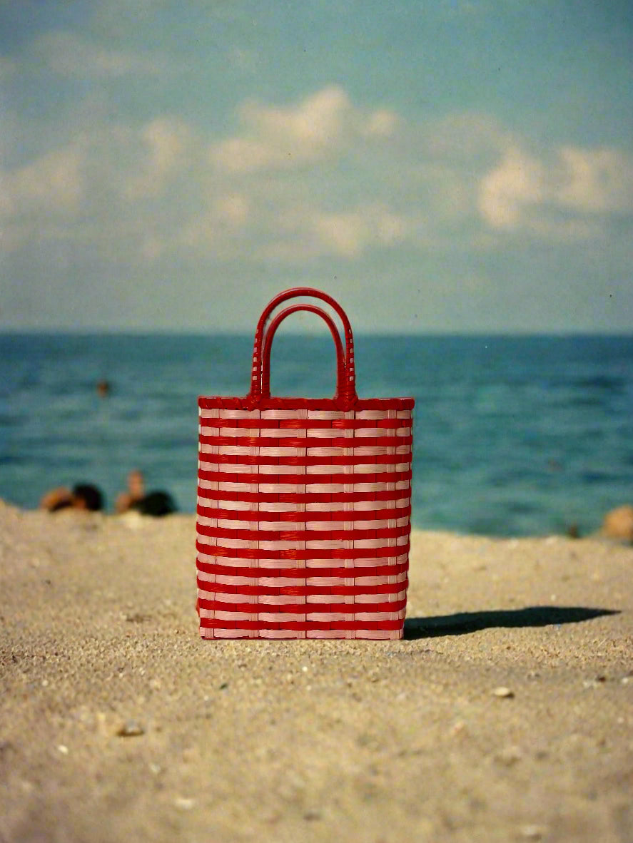 Retro-Travel Bucket Basket