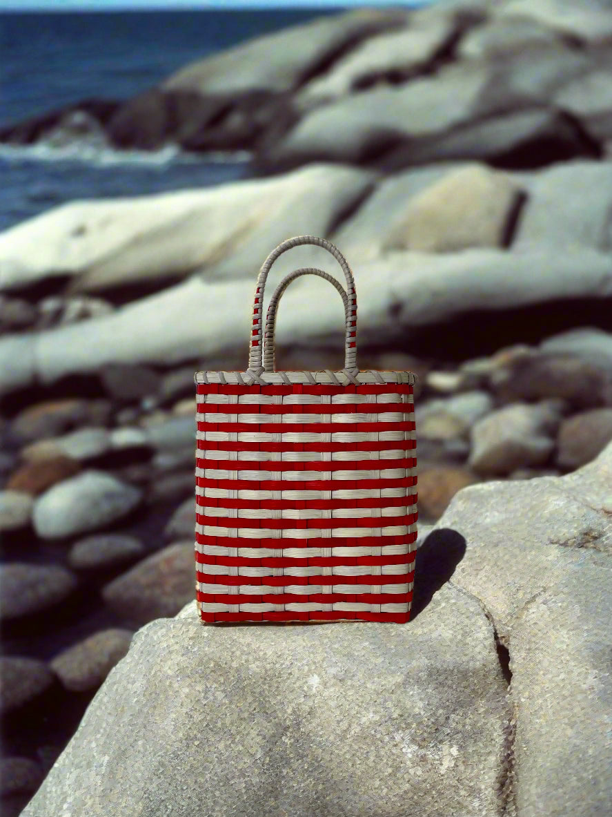 Retro-Travel Bucket Basket