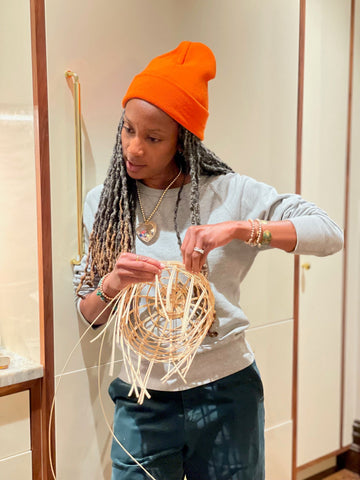 Spring: Before Underwater Weaving Studio | Craft Club at Home Making Onion Baskets