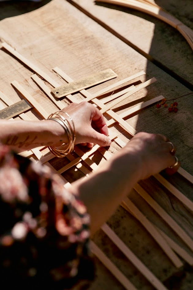 Basket Weaving at Skyrise Farm, Upstate New York