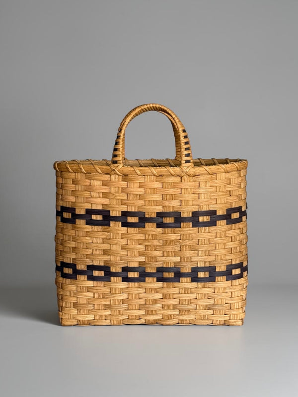 New England Woven Shopping Basket