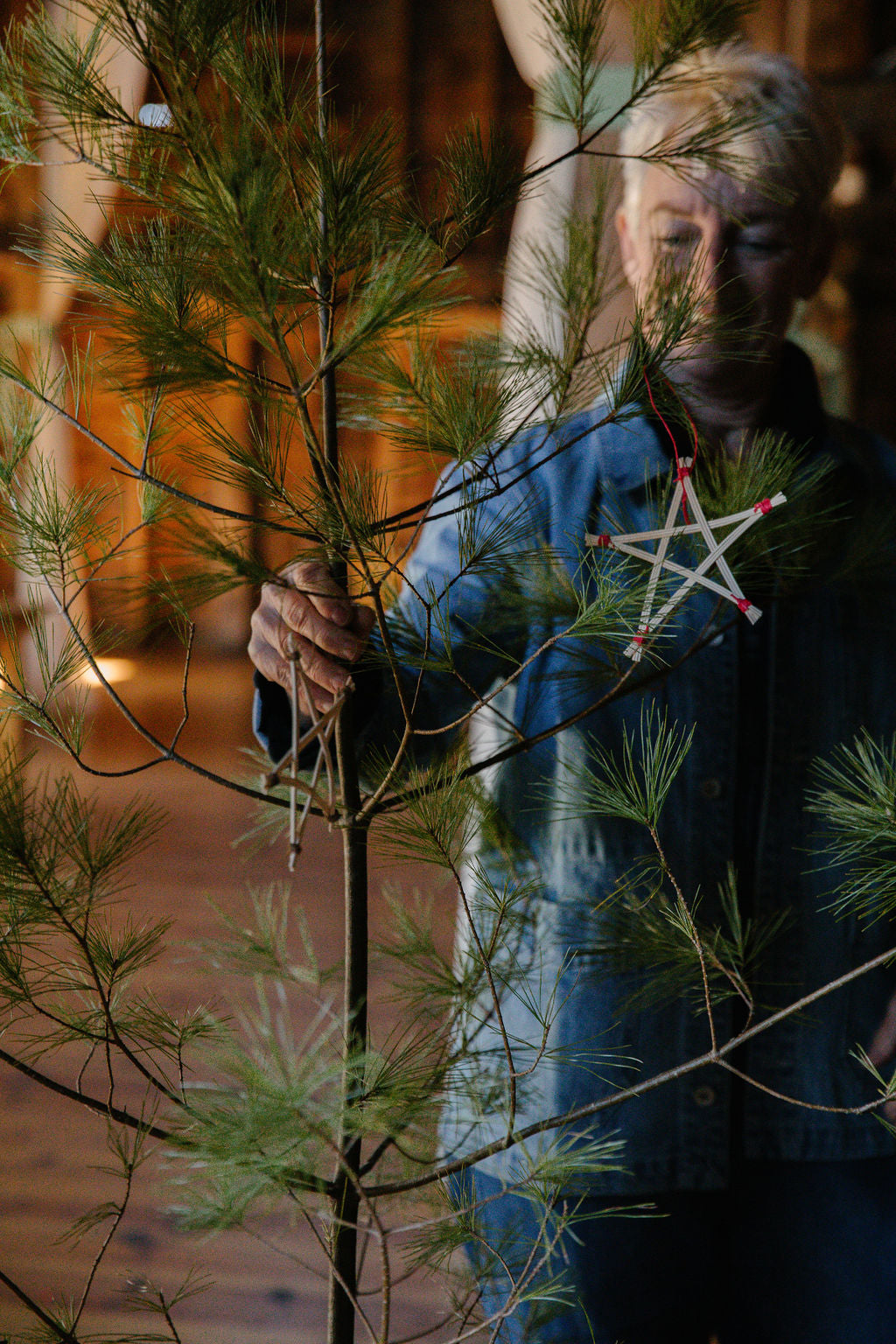 Hand Crafted Wicker Tree Ornaments