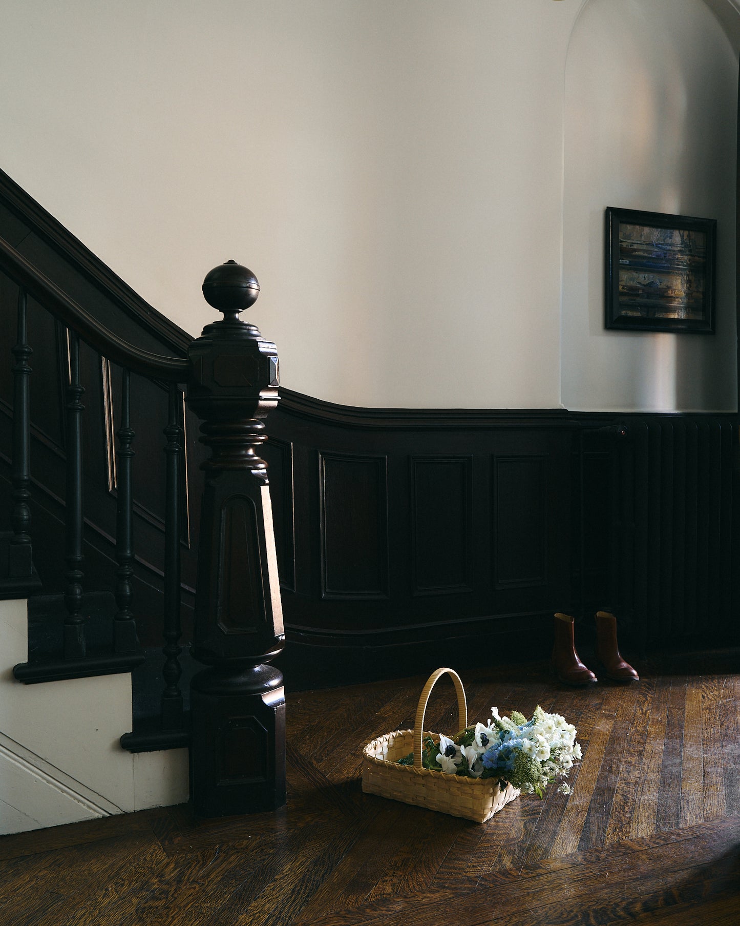 Folk Fleur Hand Basket