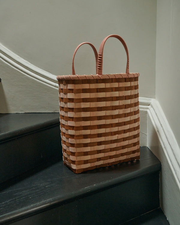 Retro-Striped Towel Tote