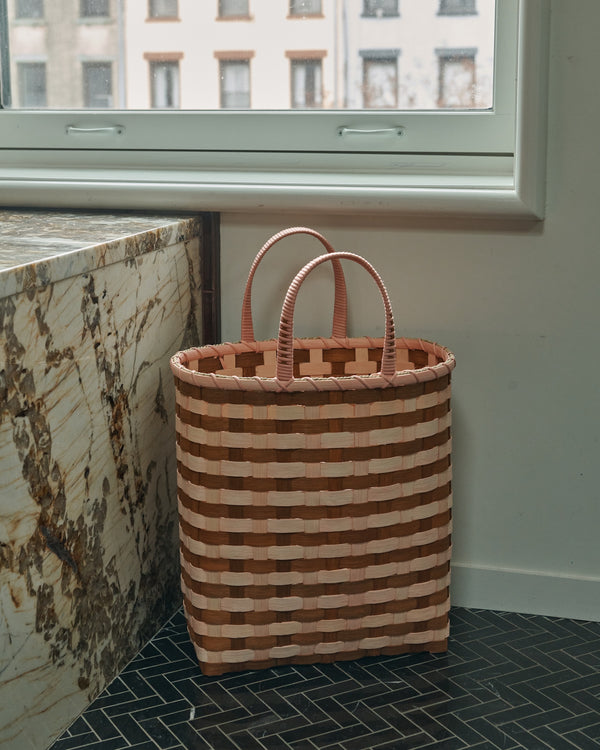 Retro-Striped Towel Tote
