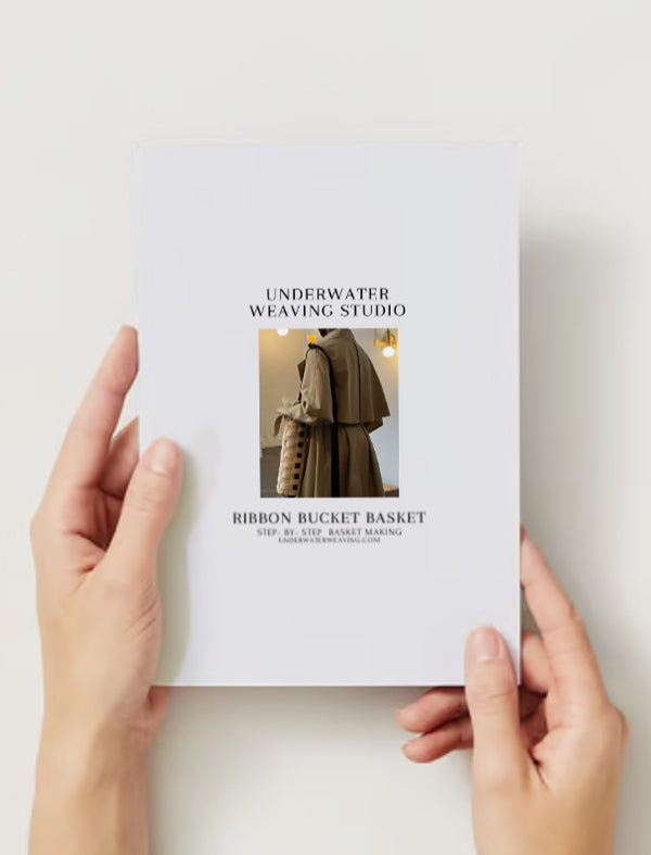 The Ribbon Bucket Basket Beginner Basket Weaving Kit