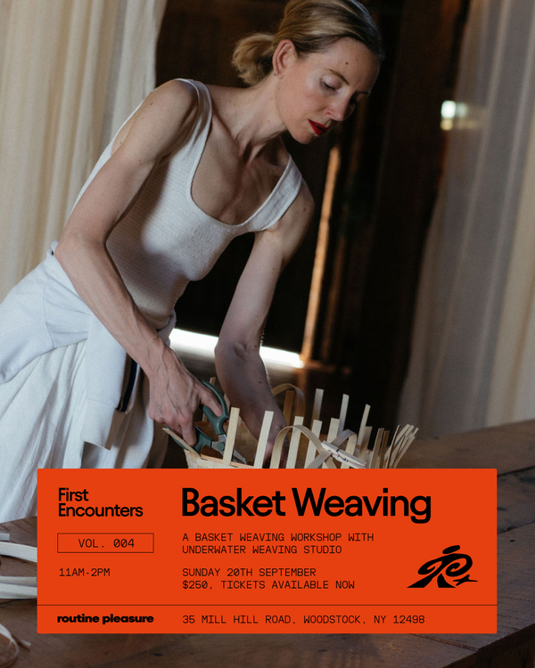 Routine Pleasure Workshop: Trail Baskets, Woodstock, NY, September 20th, 2026