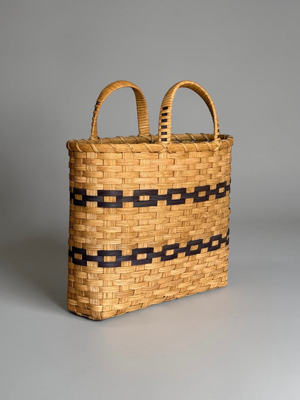 New England Woven Shopping Basket