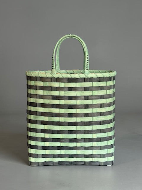 Retro-Striped Towel Tote
