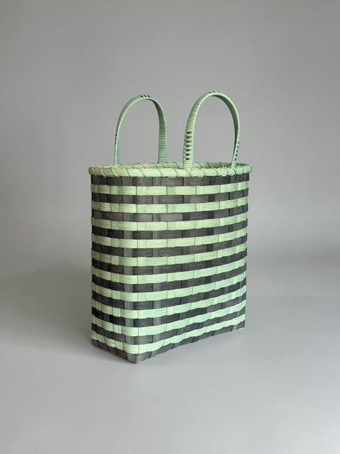 Retro-Striped Towel Tote