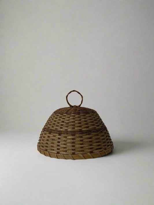 Cloche in Smoked Rattan