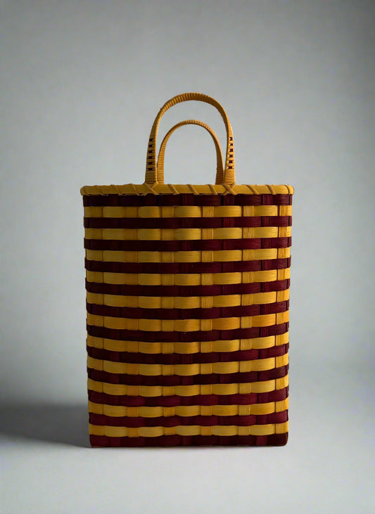 Retro-Striped Towel Tote