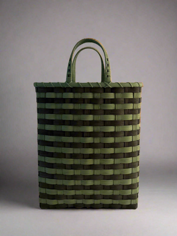 Retro-Striped Towel Tote