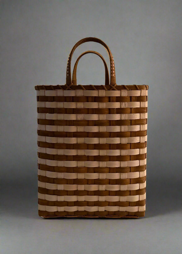 Retro-Striped Towel Tote