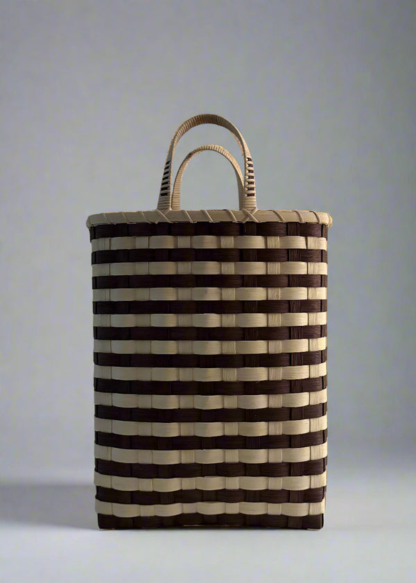 Retro-Striped Towel Tote