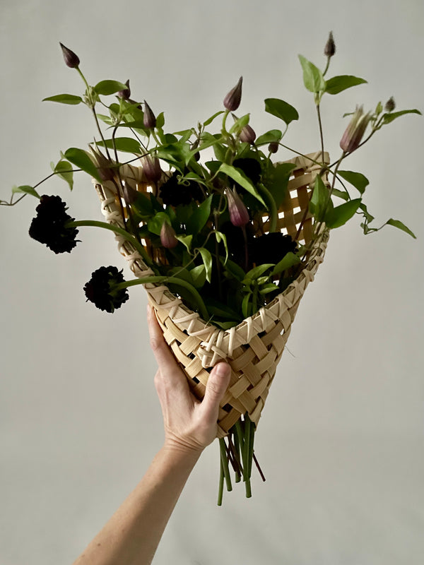 Woven Flower Sleeve Beginner Basket Weaving Kit