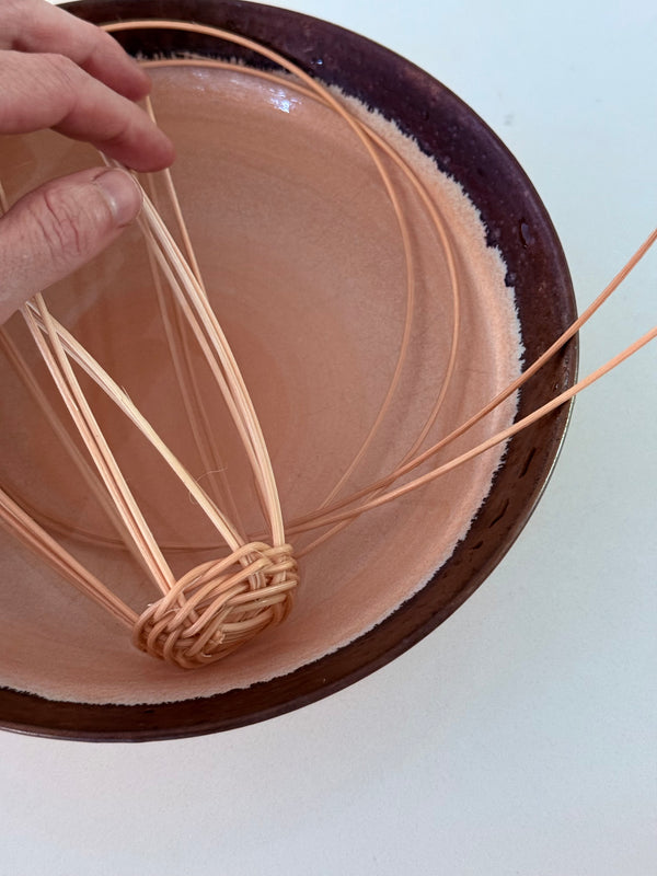 Set of Two Mini Wicker Cloche: Beginner Basket Weaving Kit