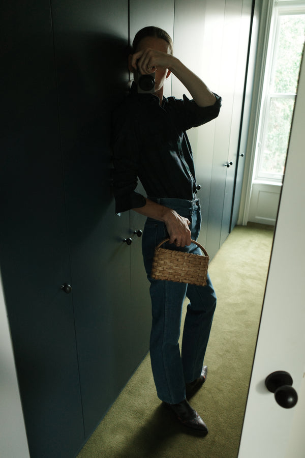 Trug phone basket