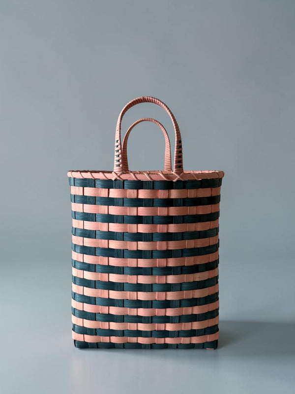Retro-Striped Towel Tote
