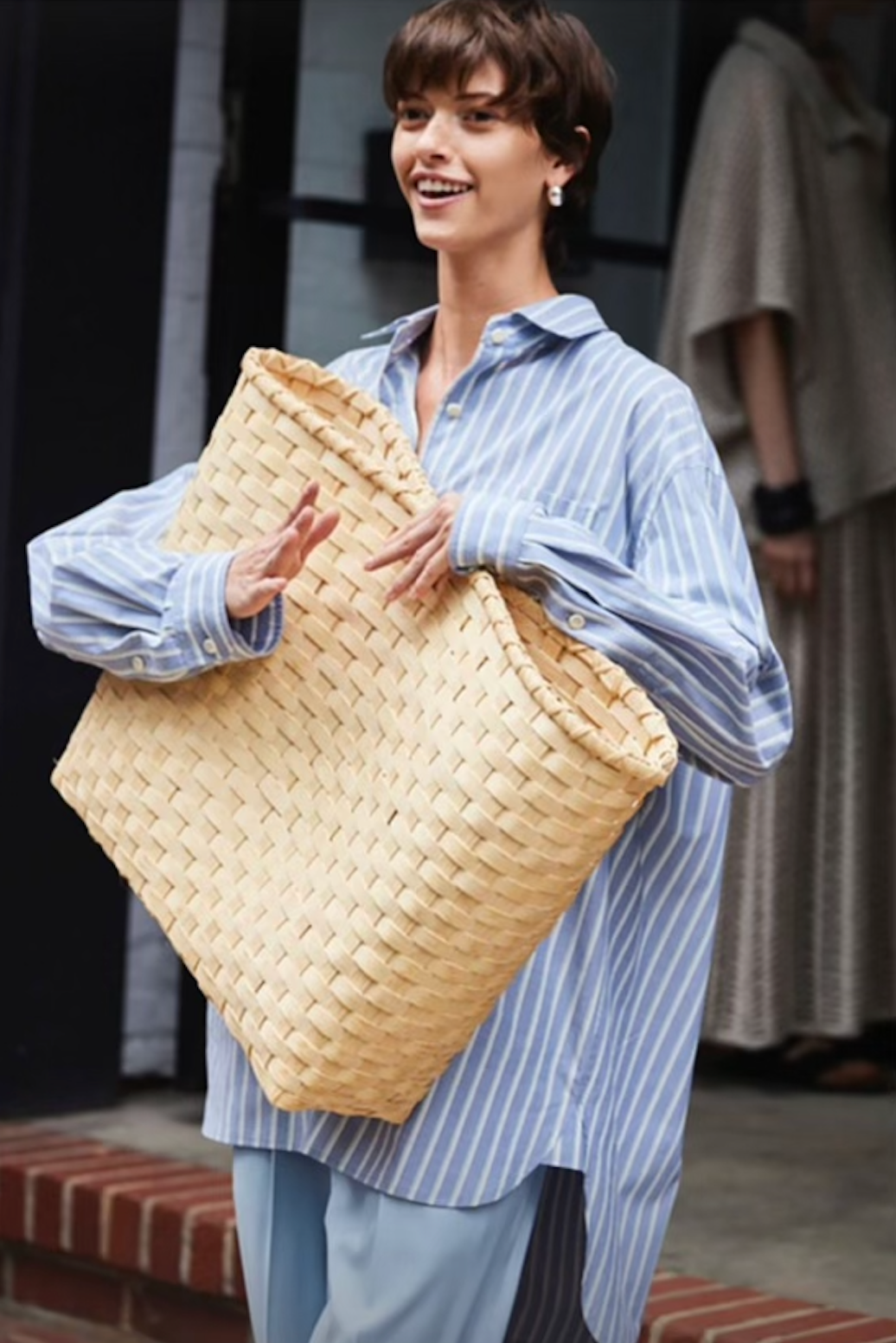 Oversized Woven Clutch