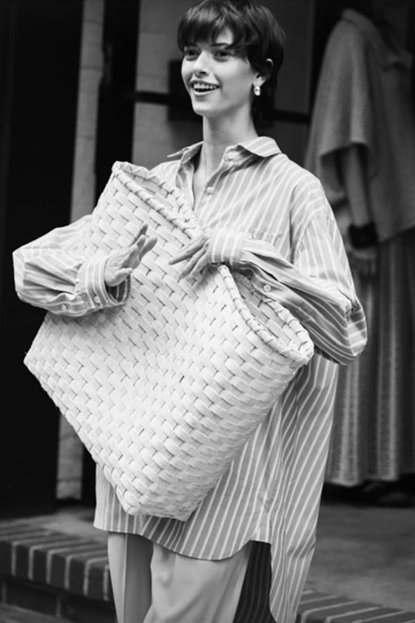Oversized Woven Clutch