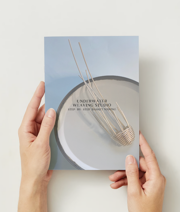 Set of Two Mini Wicker Hand Baskets: Beginner Basket Weaving Kit