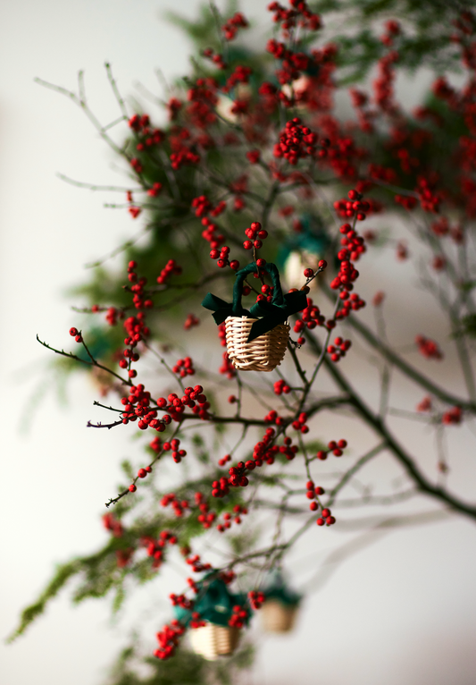 Beginner Basket Making Kit: Set of 3 Baby Basket Ornaments