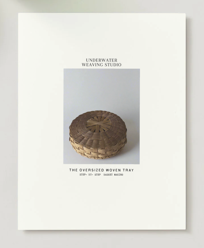 Poster of 'The Oversized Woven Tray' from Underwater Weaving Studio on a white background