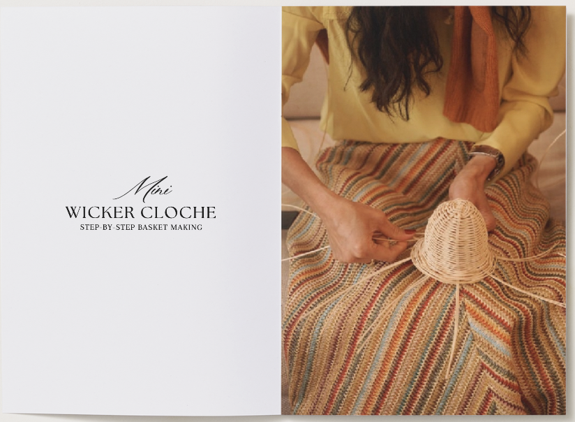 Set of 2 Mini Wicker Cloche Baskets: Beginner Basket Weaving Kit