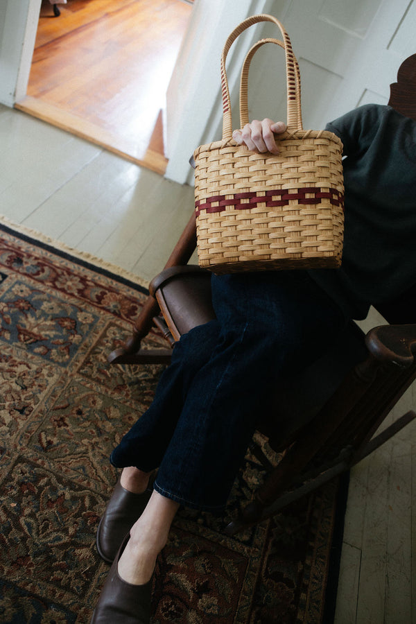 New England Woven Lunch Basket