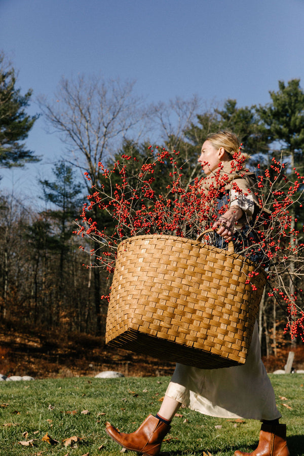 Gray Garden Basket