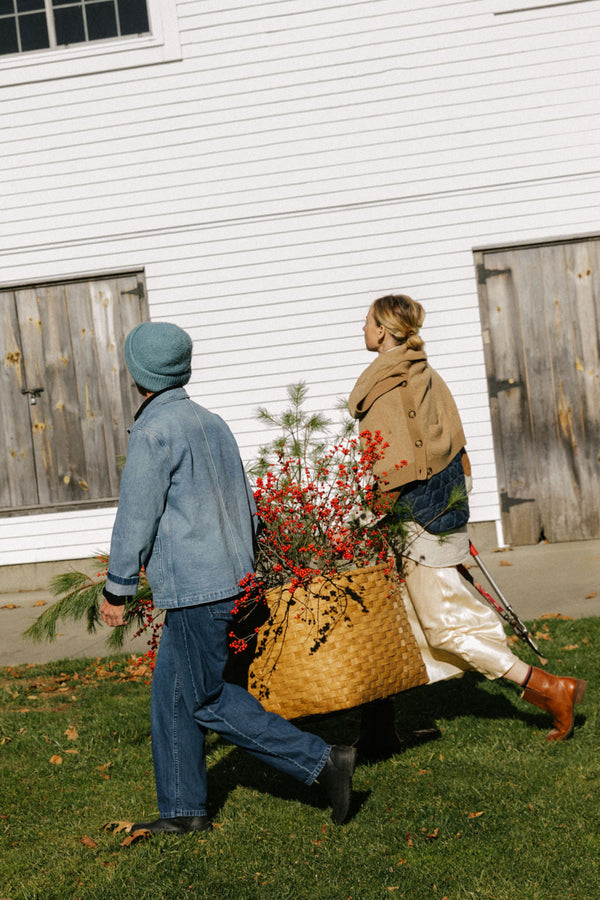 Gray Garden Basket