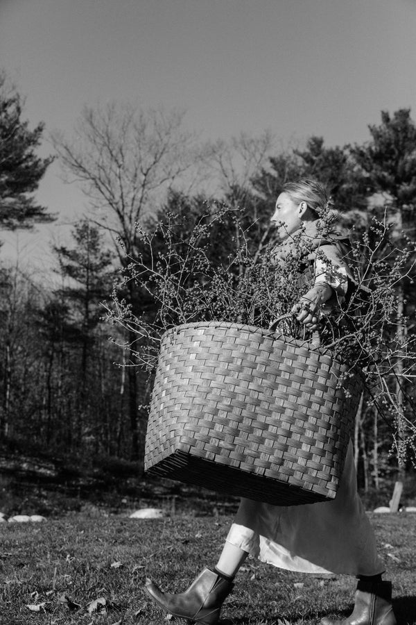 Gray Garden Basket